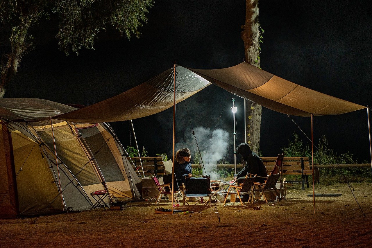 The struggle is real but not when you can go camping.
