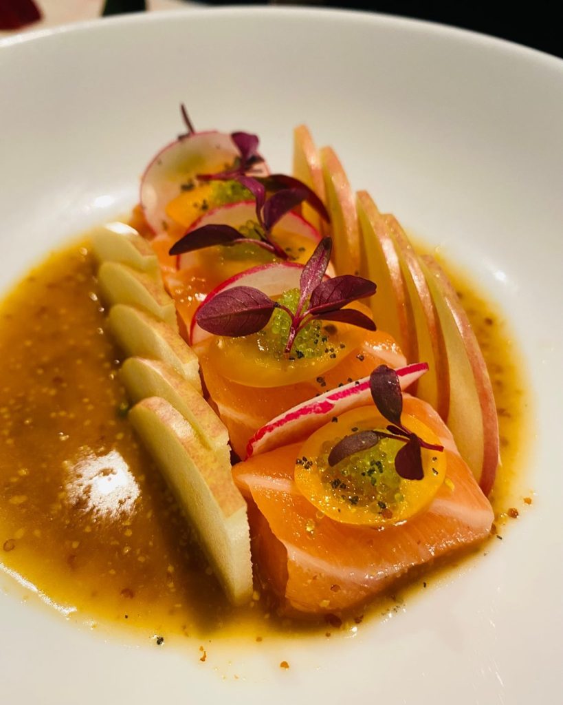 fresh salmon luvi restaurant