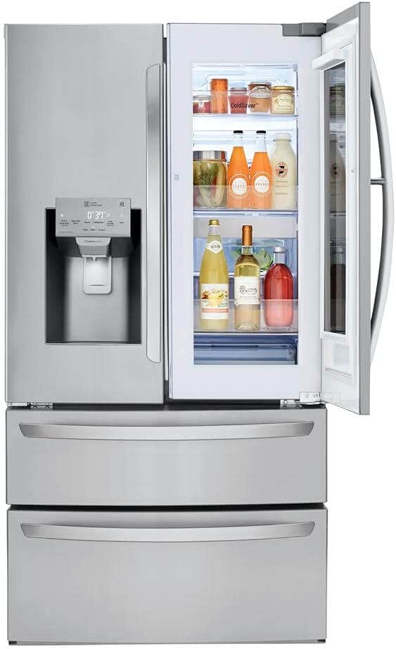 LG smart refrigerator stainless steel 