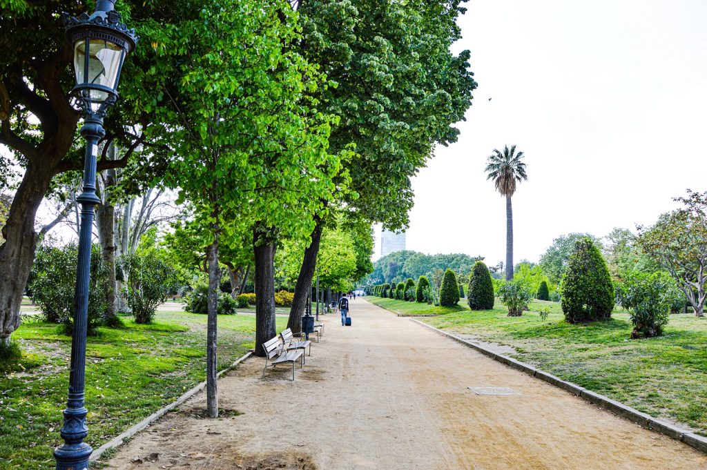 park in Barcelona 