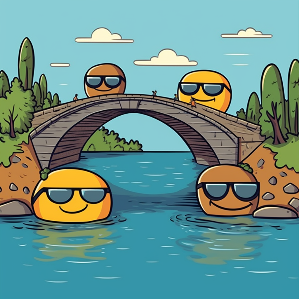 funny faces, bridge and water - bridge puns