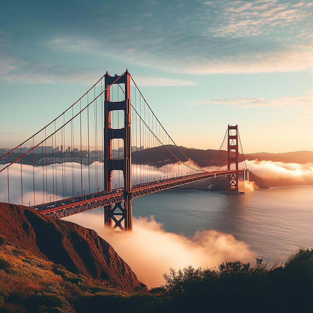 the Golden Gate bridge - San Francisco