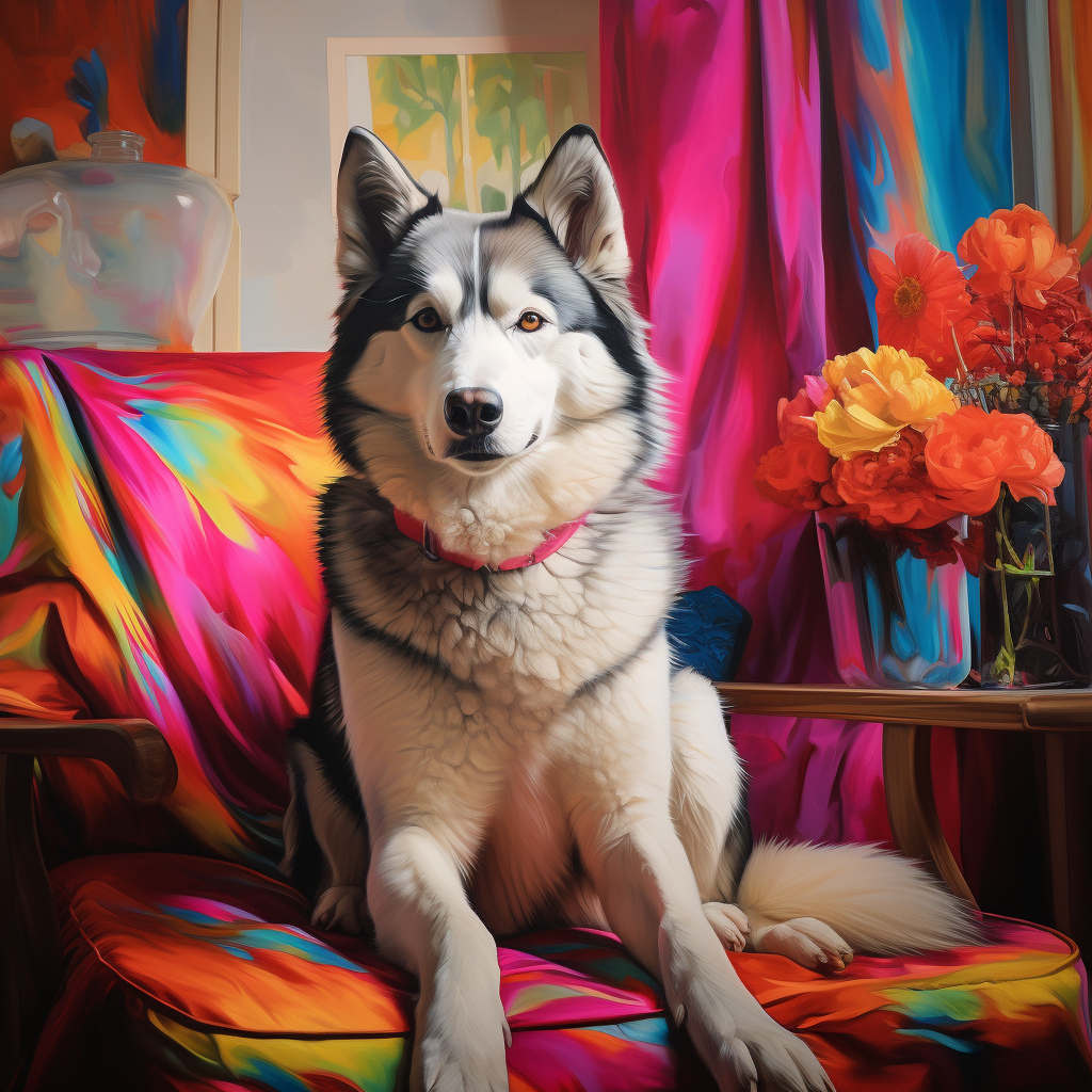 husky at home