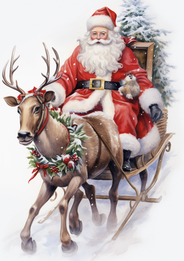 santa_in_a_beautiful_christmas_sleigh_reindeer