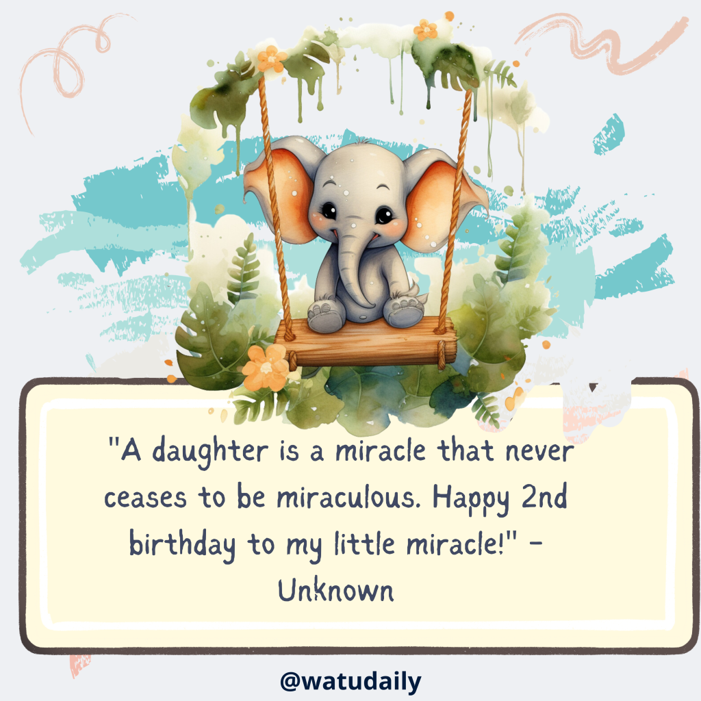 baby girl happy 2nd birthday princess quotes