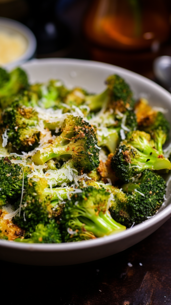 Air-fried broccoli a keto-friendly side dish