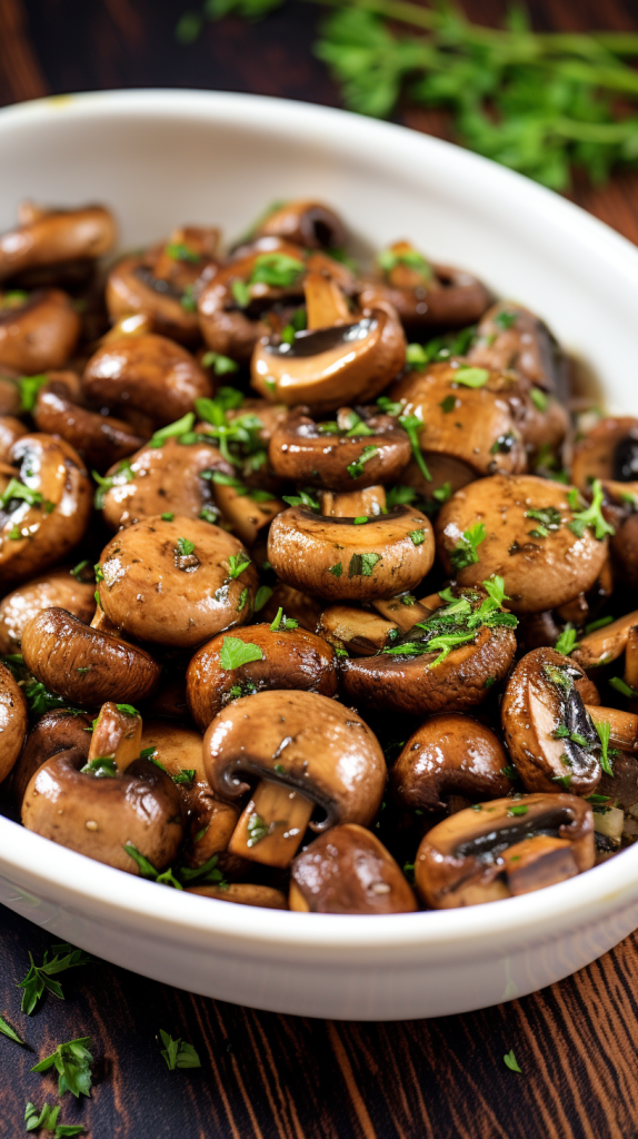 mushroom au gratin Christmas keto menu
