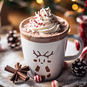 homemade hot French cocoa chocolate