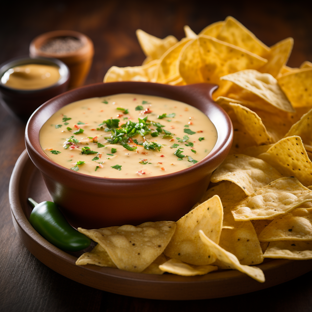cheesy dipping sauce keto queso, nachos and green chillies