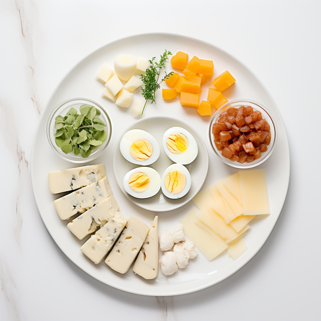 protein packed blw snacks - eggs, cheese and chicken