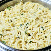 garlic parmesan pasta recipe