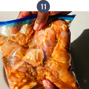 mix through and rest in the refrigerator for at least 30 minutes