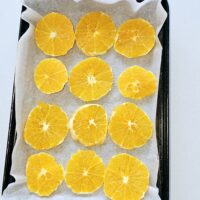 sliced oranges